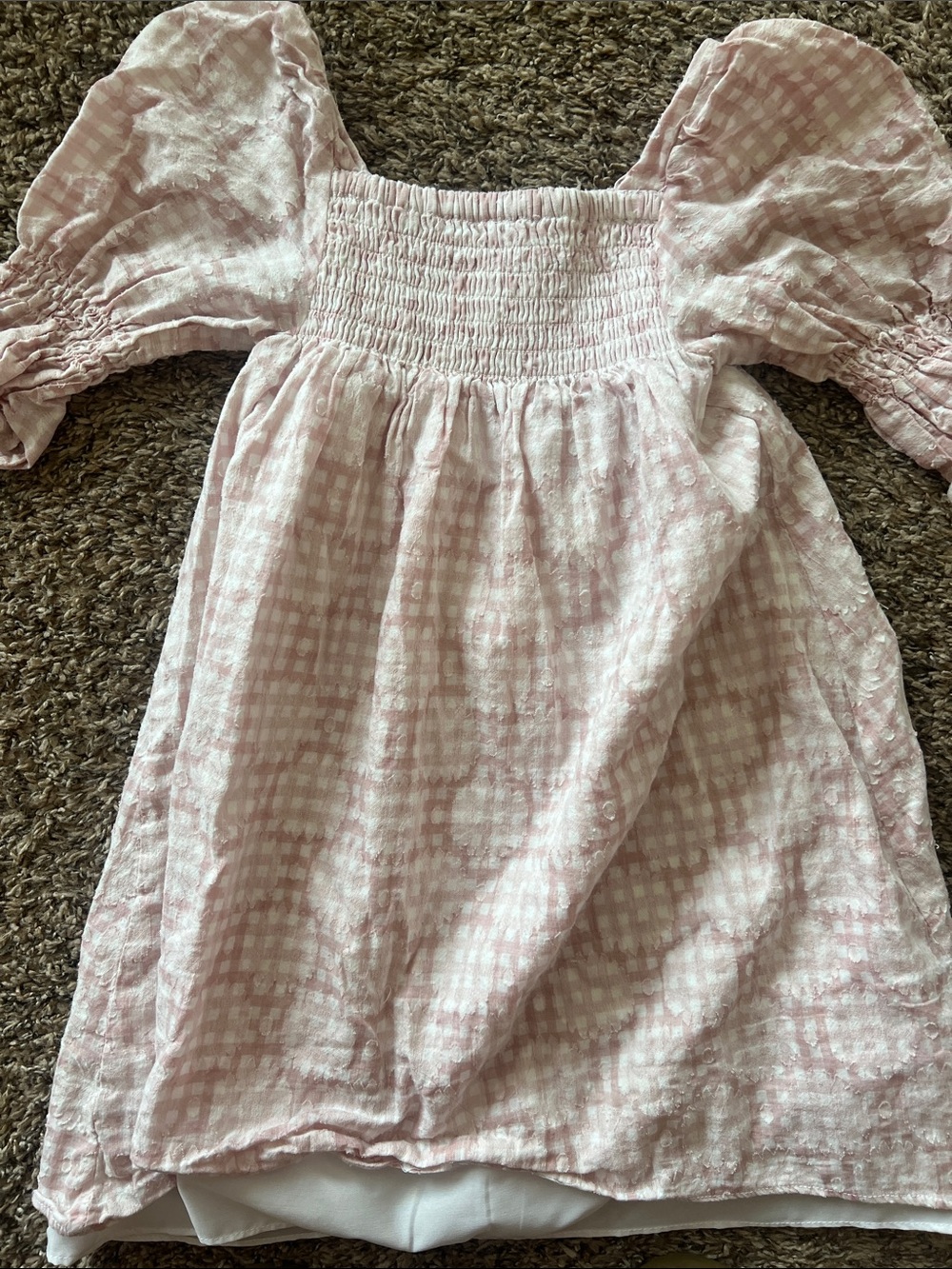 Peppa & Julie Pink Smocked Top
